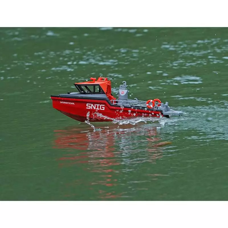 Bateaux sauvetage Heng-Long RTR brushless rouge et Noir - Heng-Long HL3702B