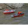 Bateaux sauvetage Heng-Long RTR brushless rouge et Noir - Heng-Long HL3702B