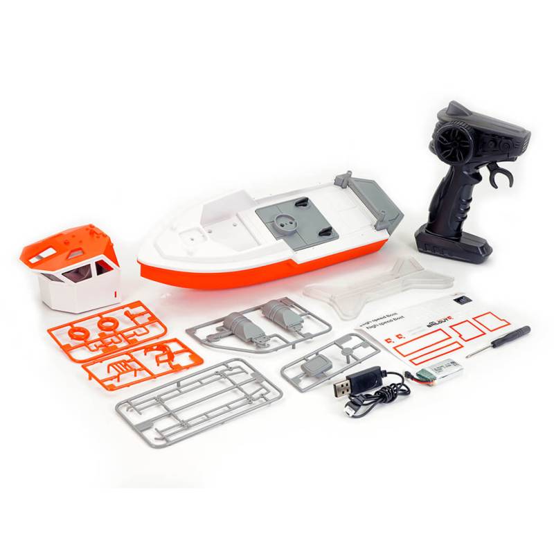 Heng-Long RTR brushless lifeboats red and white - Heng-Long HL3702W