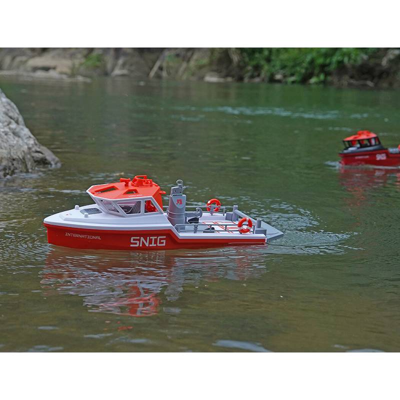 Bateaux sauvetage Heng-Long RTR brushless rouge et Blanc - Heng-Long HL3702W