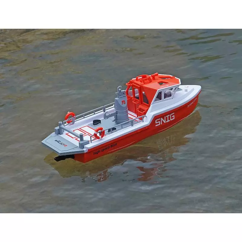 Bateaux sauvetage Heng-Long RTR brushless rouge et Blanc - Heng-Long HL3702W