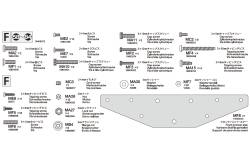 Sachet de pièces métal F pour Scania 770 S 8x4 - Tamiya 9406372