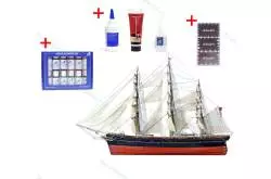Combo pack "CUTTY SARK" 1/84 Artesania Latina + paint + set of glue and putty