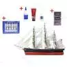 COMBO Clipper "CUTTY SARK" 1/84 + Peintures, mastic et colles - Artesania Latina 22800C