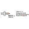 Hexagonal screw for pin (4pcs) - Tamiya 9805732