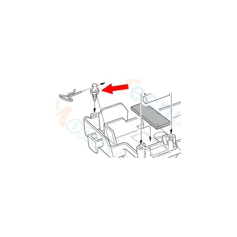 Vis hexagonale pour goupille (4pcs) - Tamiya 9805732