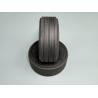 Pair of wide road-profile tires with antisplash lip 1/14 - Thicon Models 50546