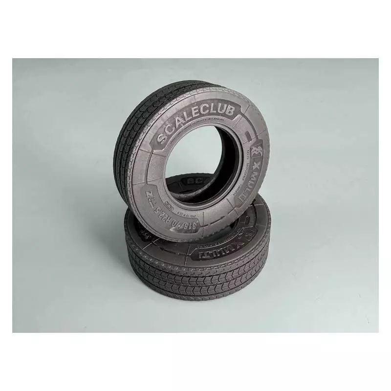 Paire de pneus de largeur standard à profil routier 1/14 - Thicon Models 50545