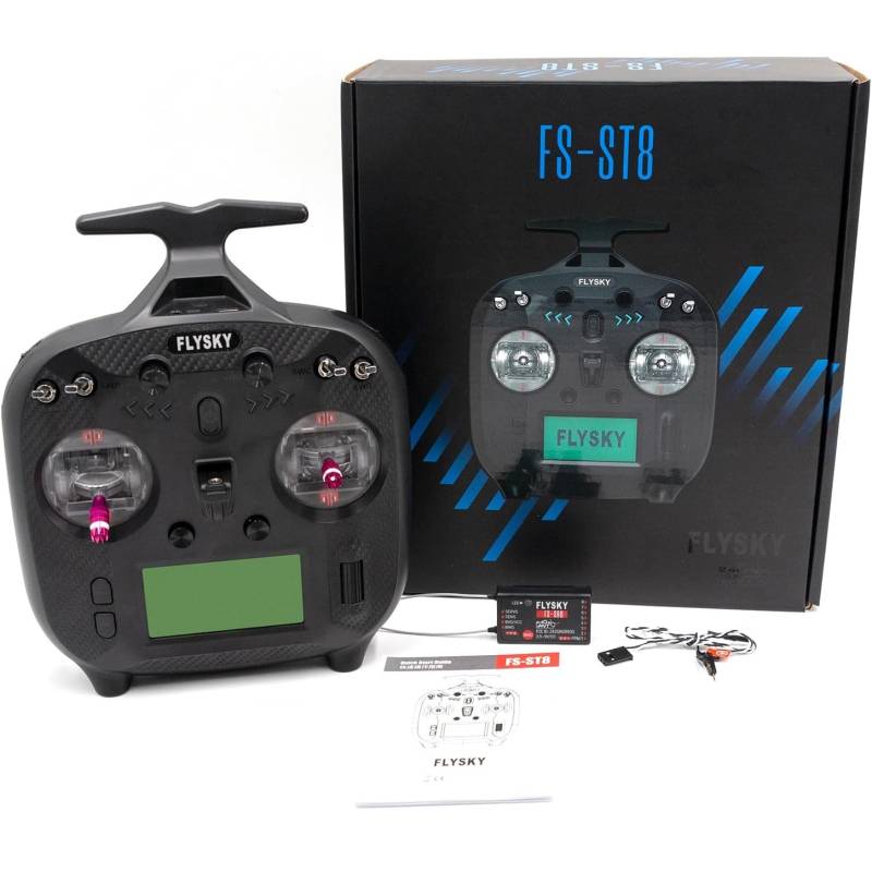 FLYSKY FS-ST8 8 channels Mode 2 transmitter + FS-SR8A 8 channels ANT receiver - FLYSKY FS-ST8