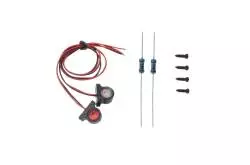 Paire de feux de gabarit blanc/rouge Ø8mm pour camion RC 1/14 - Carson 500907806