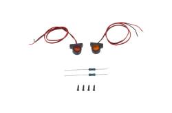 Pair of orange/red Ø8mm clearance lights for RC 1/14 trucks - Carson 500907807