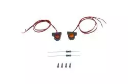Paire de feux de gabarit orange/rouge Ø8mm pour camion RC 1/14 - Carson 500907807