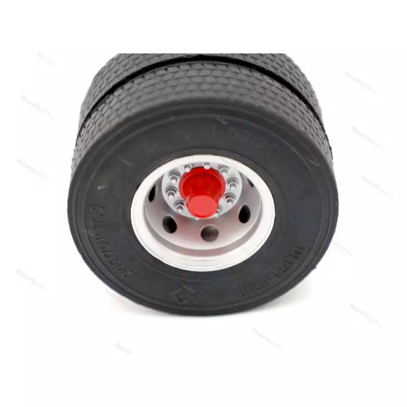 2 Detailed rim inserts with nut-cover hubs for small-diameter trailer wheels from Scale-Parts