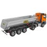 Arocs 4x4 tractor unit with electric tipper semi-trailer RTR 1/14 - Kabolite K5801 Orange