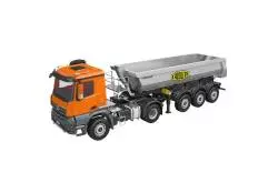 Arocs tracteur 4x4 avec semi-remorque benne électrique RTR 1/14 - Kabolite K5801 Orange