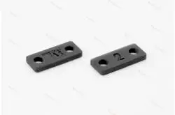 Pair of 2mm spacers for 1/14 scale RC trucks axles