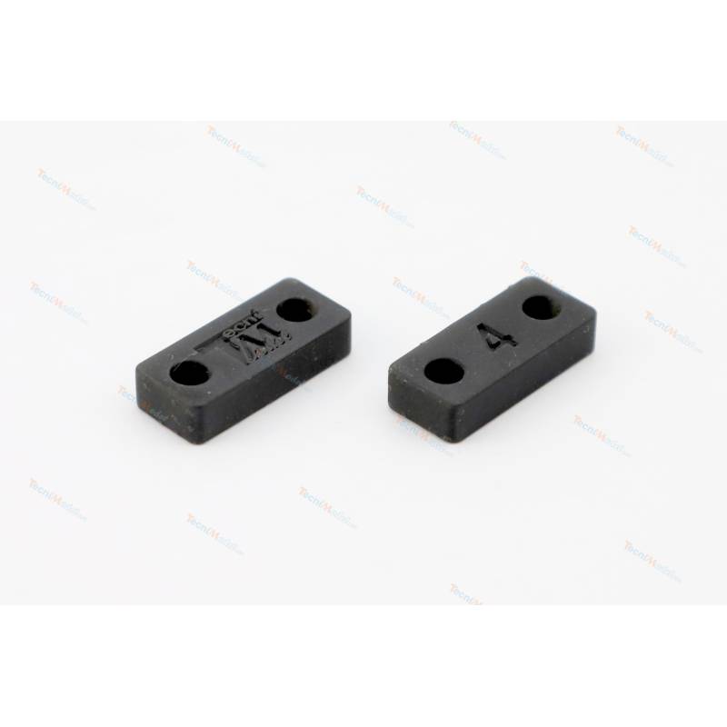 Paire de cales de réhausse de 4mm pour essieu de camion RC 1/14