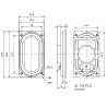 Haut-parleur miniature 8 Ohms 5W rectangulaire 90x50x16mm - Visaton 8053 Servonaut Laut90