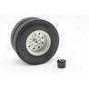Paire de moyeux cache écrou pour les jantes arrière jumelées des camions RC Tamiya 1/14
