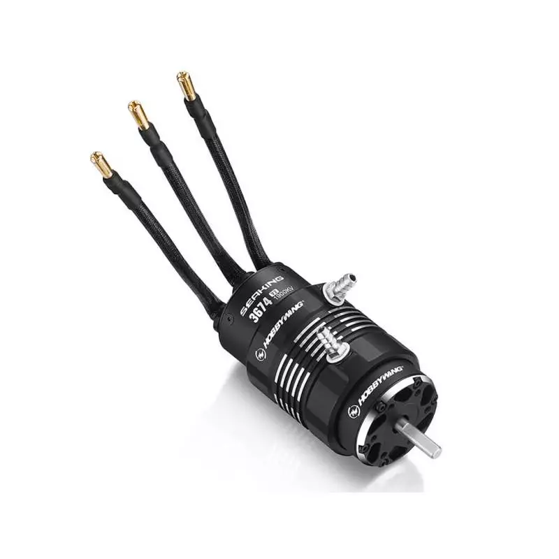 Moteur HobbyWing Seaking 3674SL 1900KV Black Motor V2 - HobbyWing 30419008