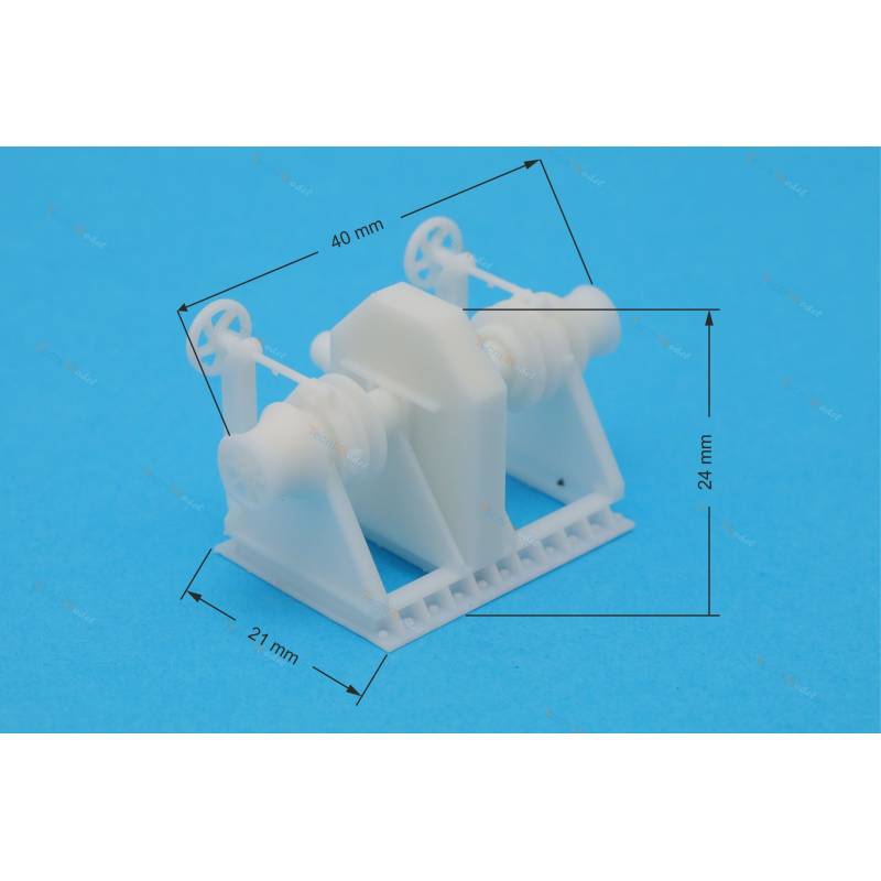 Guindeau 40mm pour modèle réduit de bateau - Tecnimodel ABTM00033