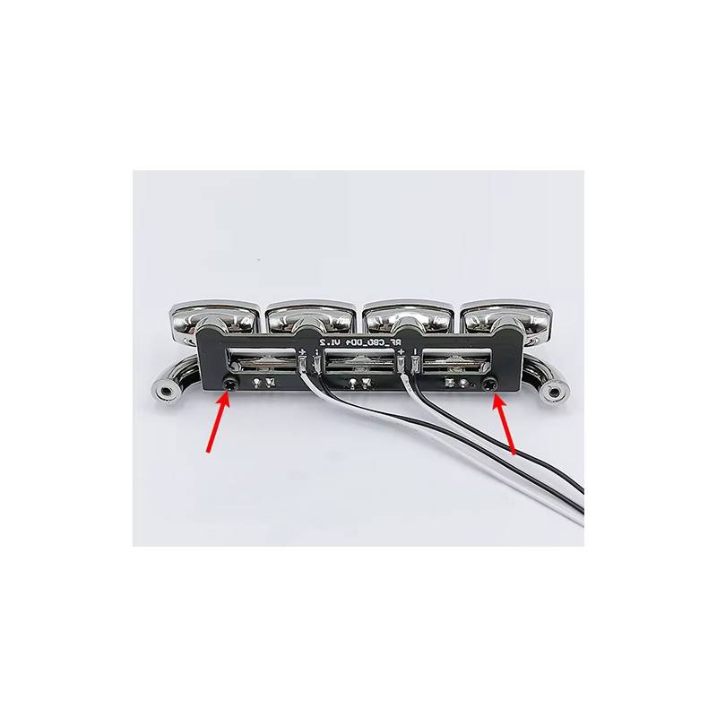 Platines de 4 leds blanches et 3 leds oranges pour rampe de phares basse de Scania 770S Tamiya - Carson 500907802