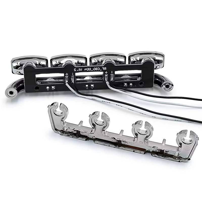 Platines de 4 leds blanches et 3 leds oranges pour rampe de phares basse de Scania 770S Tamiya - Carson 500907802