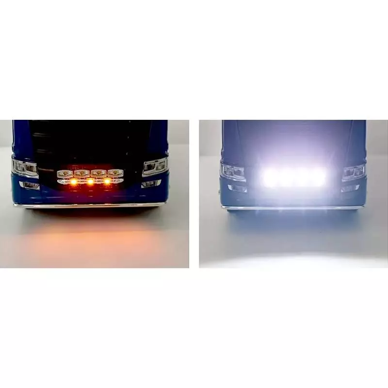 Platines de 4 leds blanches et 3 leds oranges pour rampe de phares basse de Scania 770S Tamiya - Carson 500907802