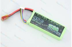 1500mAh 45C 3S (11.1V) Black Lithium Lipo battery with T-Dean connector - Scientific MHD Z03L9150330