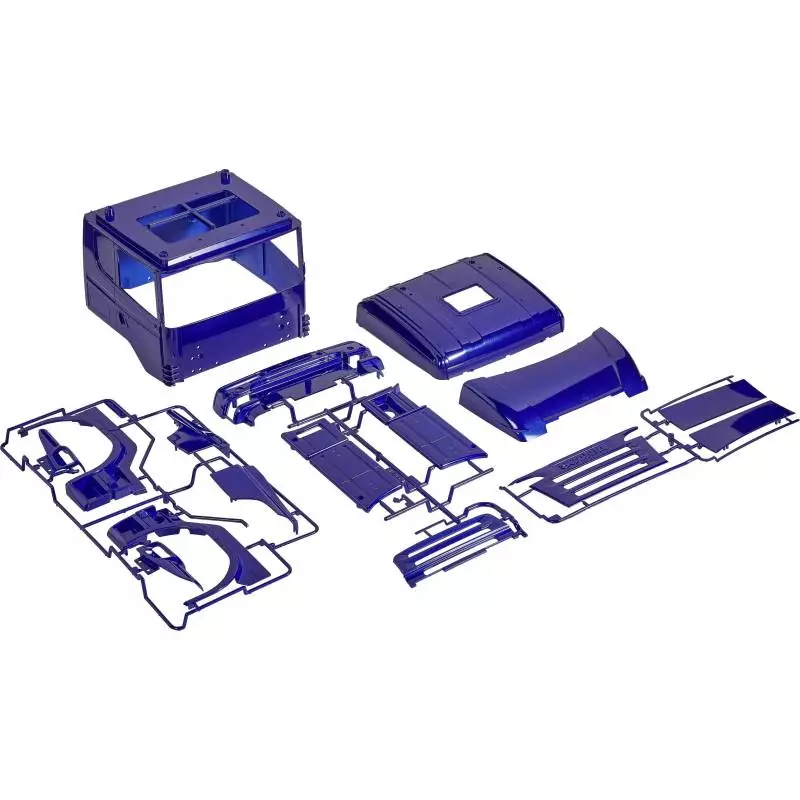 Complete set Blue Scania R620 Tamiya Truck + Truck-Set Carson