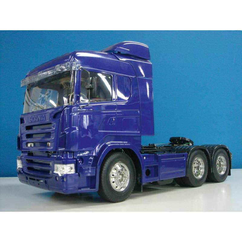 Complete set Blue Scania r620 Tamiya truck with lights and sound module