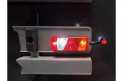 2 Feux arrière 5 chambres avec leds et feux de gabarit pour remorque 7,2V - 12V