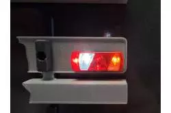 Pair of 5-chamber trailer rear light units with LEDs for 7.2V - 12V - Veroma 191541