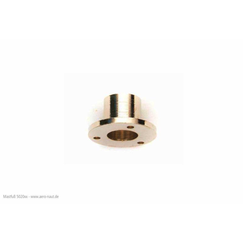 Brass mast foot for Ø12mm mast for RC sailboat - Aero-Naut 502015