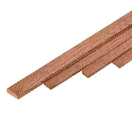 Baguette d'acajou 1mm x 7mm x 1mètre - Aero-Naut 755811