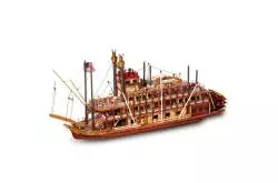 Maquette à construire en bois du vapeur Mississippi à l'échelle 1/80 - Occre 14003
