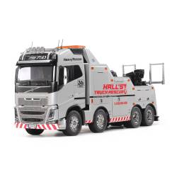 Camion Tamiya 47528 Volvo FH16 750 Dépanneuse 8x4 peinte en Aluminium Brillant TS-17