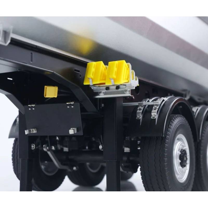 Arocs 4x4 tractor unit with electric tipper semi-trailer RTR 1/14 - Kabolite K5801 Silver