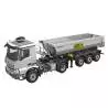 Arocs 4x4 tractor unit with electric tipper semi-trailer RTR 1/14 - Kabolite K5801 Silver