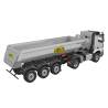 Arocs tracteur 4x4 avec semi-remorque benne électrique RTR 1/14 - Kabolite K5801 Gris argenté
