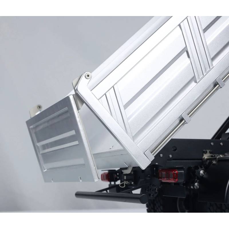 Arocs 4x4 porteur benne électrique RTR 1/14 - Kabolite K5701 Gris métallisé