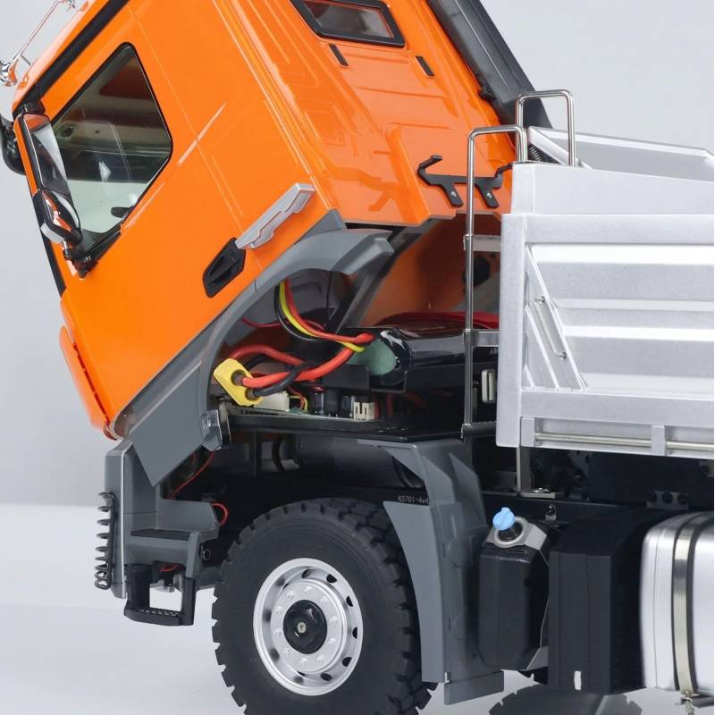 Arocs 4x4 electric tipper RTR 1/14 - Kabolite K5701 Metallic Grey