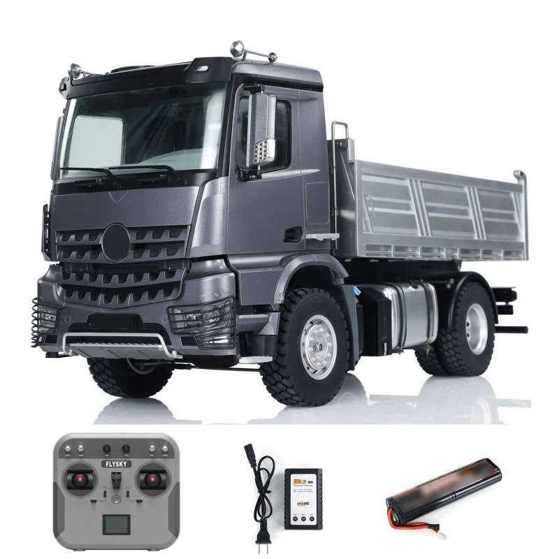 Arocs 4x4 electric tipper RTR 1/14 - Kabolite K5701 Metallic Grey
