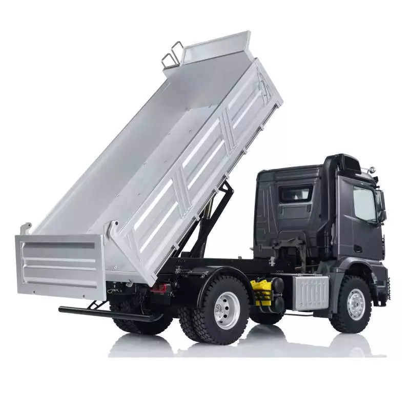 Arocs 4x4 porteur benne électrique RTR 1/14 - Kabolite K5701 Gris métallisé