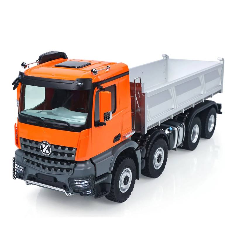 Arocs 8x8 porteur benne électrique RTR 1/14 - Kabolite K5703 Orange