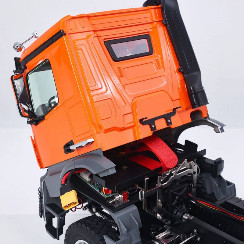 Arocs 8x8 porteur benne électrique RTR 1/14 - Kabolite K5703 Orange
