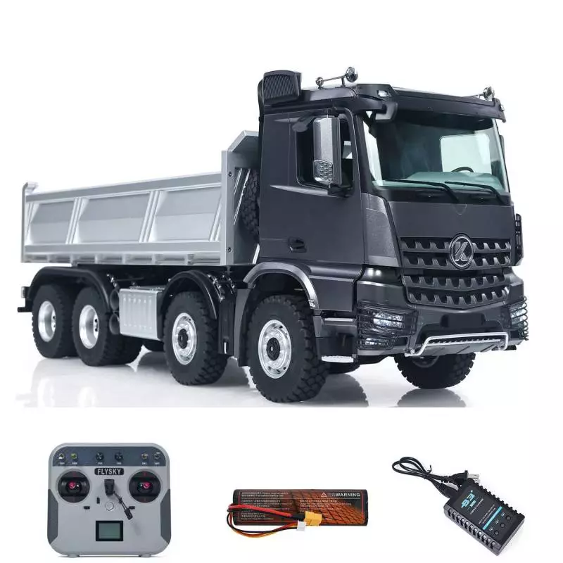 Arocs 8x8 electric tipper RTR 1/14 - Kabolite K5703 Metallic Grey