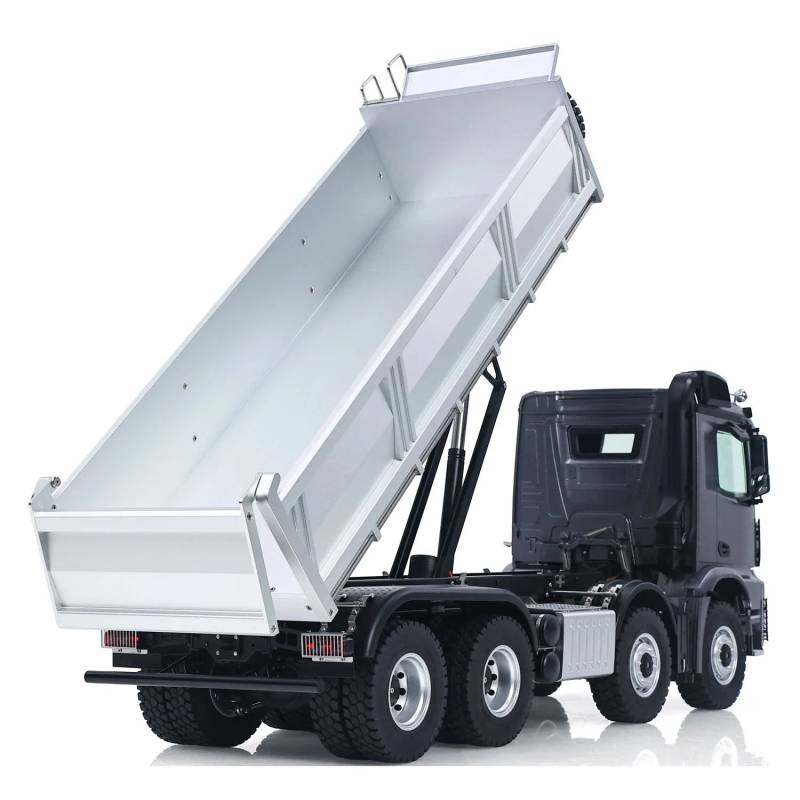 Arocs 8x8 porteur benne électrique RTR 1/14 - Kabolite K5703 Gris métallisé