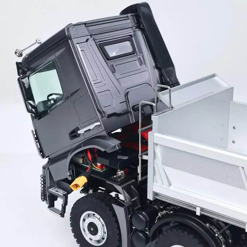 Arocs 8x8 electric tipper RTR 1/14 - Kabolite K5703 Metallic Grey