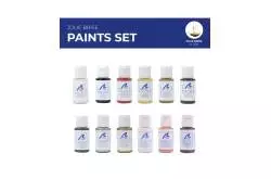 Pack Acrylic painting for the cutter Jolie Brise from Artesania Latina ( 12 X 20 ml ) - Artesania Latina 277PACK35